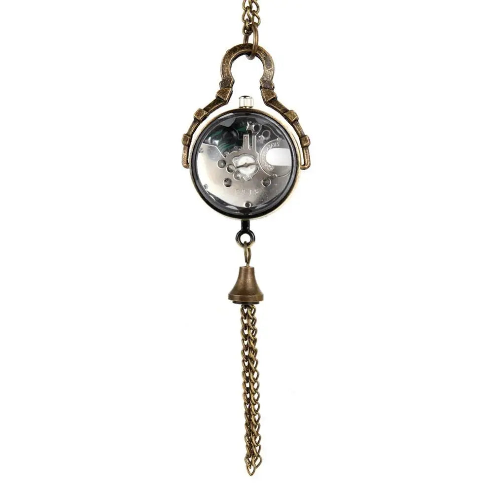 collier montre femme bronze sautoir vintage quartz