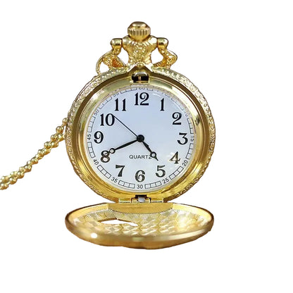Collier montre vintage dorée