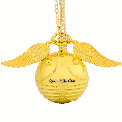 zoom collier montre femme coquille doré chic acier inoxydable