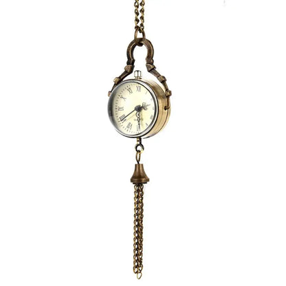 collier montre femme bronze sautoir vintage chiffres romains