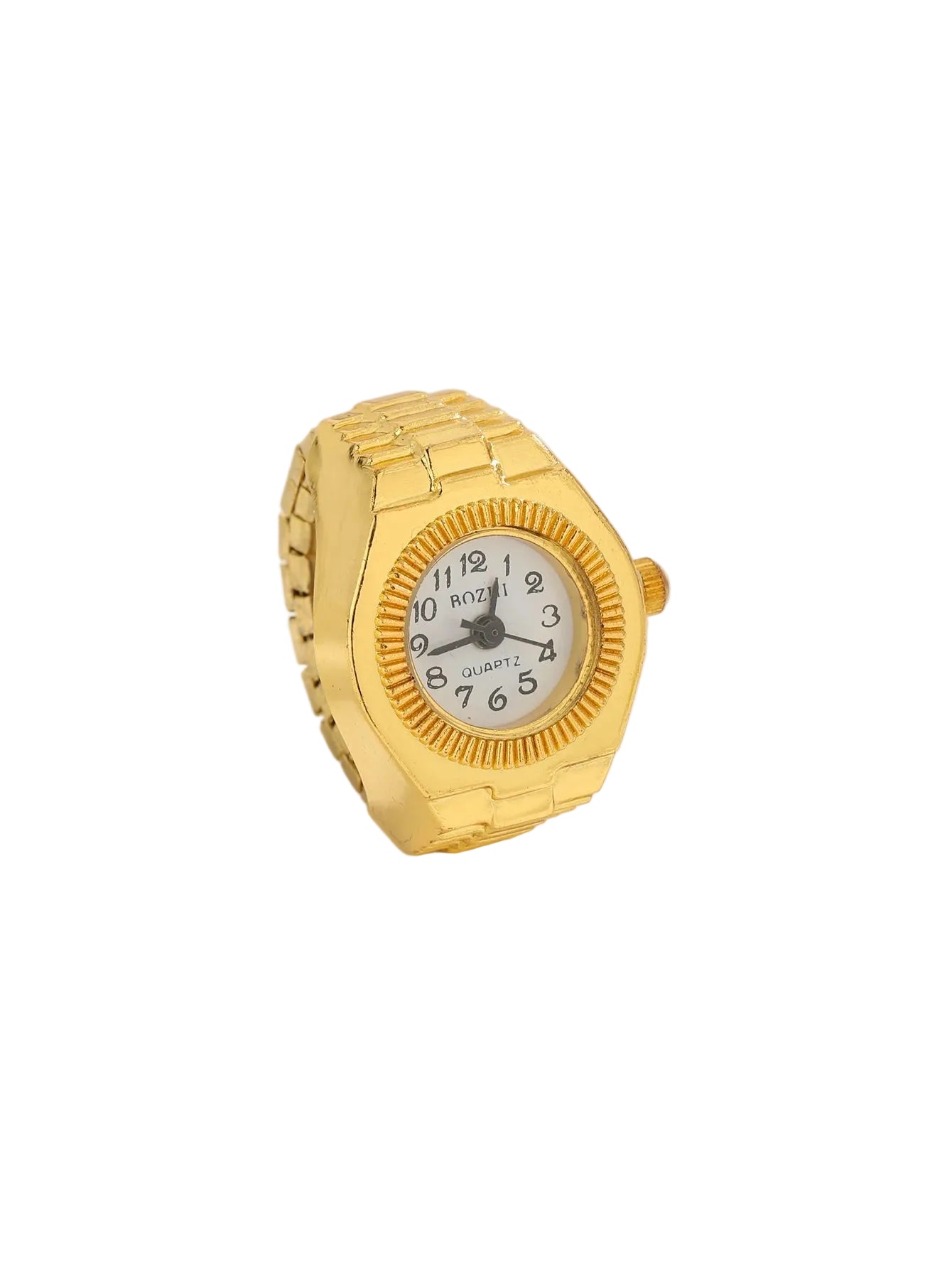 bague montre femme moderne or ajustable