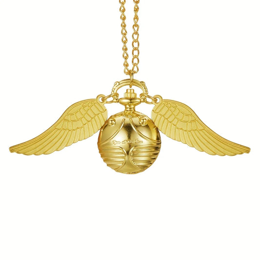 collier montre femme coquille doré chic acier inoxydable